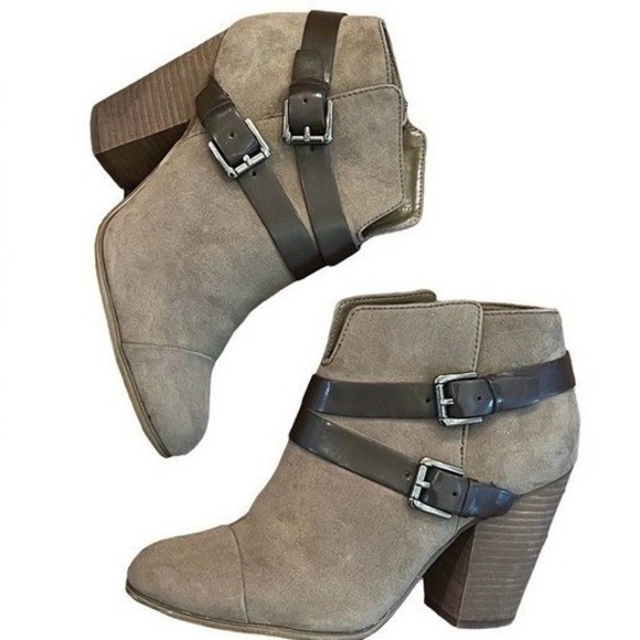 Carlos by Carlos Santana Shoes - Carlos by Carlos Santana Ankle Boots Women 7.5 Brown Hadley Harness Western Boho